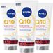 NIVEA Anti-rimpel Hals & Decolleté Q10 Crème - 3 x 200ml