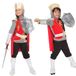 RUBIE'S Ridderkostuum - zeer compleet kostuum met top, broek, zwaard en schild, kroon en overschoenen - perfect kostuum voor carnaval, verjaardag