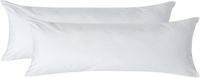 Homescapes Kussensloop 50x140 cm voor Lichaamskussen Set van 2 – Wit – 100% Egyptisch Perkal Katoen – 200 TC