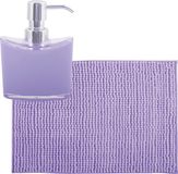 MSV Tapis de bain - 40 x 60 cm - Lilas Violet - Avec distributeur de savon