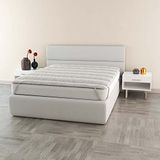 Topper MB HOME ITALY Topper gewatteerd met elastische banden, linnen, voor tweepersoonsbed, 160 x 195 cm