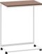 vidaXL Bijzettafel met wieltjes 55x35x70 cm bewerkt hout wit