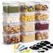 0,8L Pot de conservation alimentaire en plastique avec couvercle