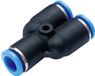 Tru Components Y-koppeling PY8 Buis-Ø: 8 mm 1 stuk
