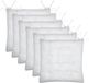 Stof Textile coussin de chaise Coline - 6x - blanc - 38 x 38 x 4 cm