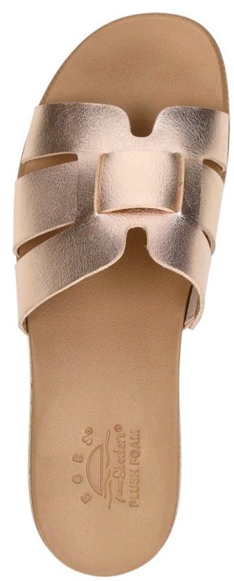 Skechers Desert Kiss Low - Peak Look - Dames Slippers - Goud - Maat 37