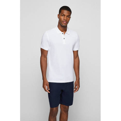 BOSS BOSS slim fit polo Prime white