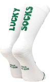 Sporcks Lucky White Hardloopsokken met Compressie en COOLMAX® Comfort - Maat 35-37 - Wit
