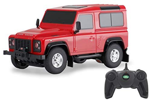 Jamara Land Rover Defender 1:24 2,4GHz - RC auto, officieel gelicentieerd, ca. 1 uur rijden, 9 km/u, perfect nagemaakte details, gedetailleerd interieur, hoogwaardige afwerking