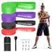 Weerstandsbanden, pull-up-hulpbandenset, 4 verschillende weerstandsbanden, trainingsbanden met deuranker, stretchtraining, fitnessband voor uniseks, ideaal voor thuis, yoga, powerlifting