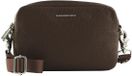 Mandarina Duck Mellow Leather Crossbody Camera Bag Espresso brun foncé