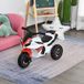 Porteur Enfant Moto Course Avec Sons Et Lumières Coffre De Rangement, Tricycle À Pédales, Jouet Extérieur, Rouge Et Blanc, Cadeau Idéal