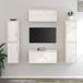 Maison Exclusive - Meuble TV, 6 pièces, blanc, pin massif
