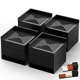 Meubelverhogers, Tclouda Meubelverhogers, Bed/Bank/Bureau/Tafel/Stoelpoot/Koelkast Liften tot 1,5, 3 en 4 inch, Rechthoekige Verstelbare Risers Blokken voor Extenders, Zware Ondersteuning tot 1300 lbs