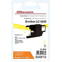 Office Depot Compatible Brother LC 1240 Y Inkt Cartridge Geel