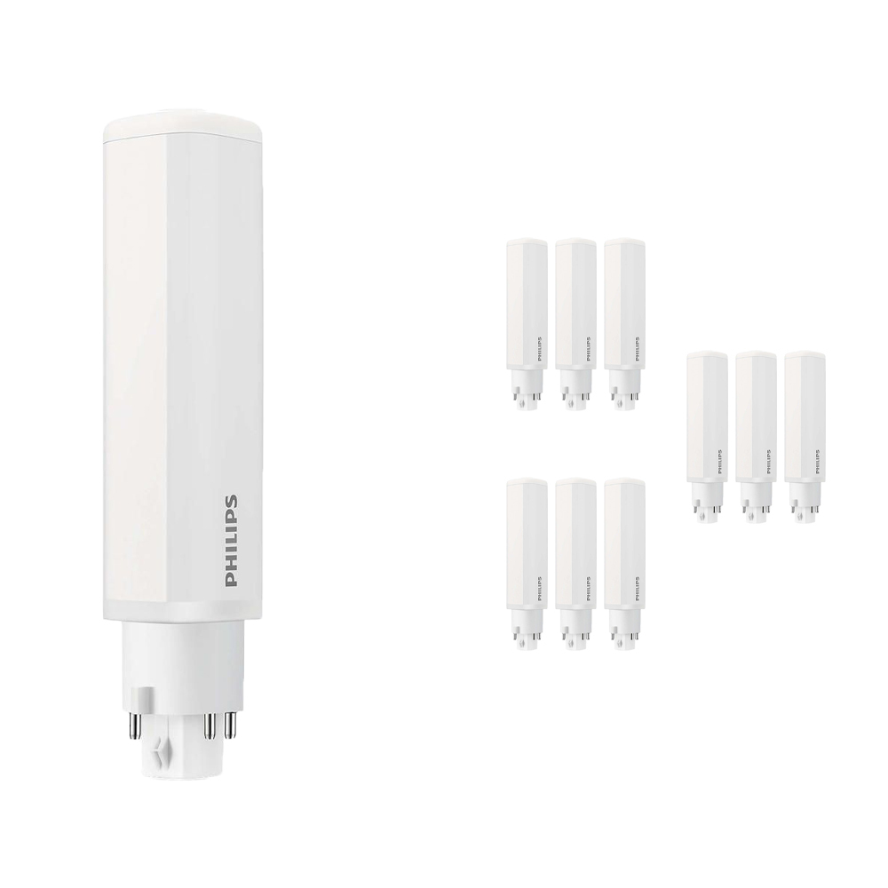 Philips Voordeelpak 10x CorePro PL-C LED 6.5W 830 | Warm Wit - 4-Pin - Vervangt 18W