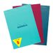 Rhodia 18100Cpack – Rhodia blok geniet kleuren nr. 18 – A4 21 x 29,7 cm – kleine ruitjes – 80 F Détach – Clairefontaine papier 80 g/m² – bijpassende omslag op kaart – 5 stuks – willekeurige kleur