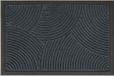 Merkloos Relaxdays Deurmat - golven - 60x40 cm - polypropyleen - antislip - grijs