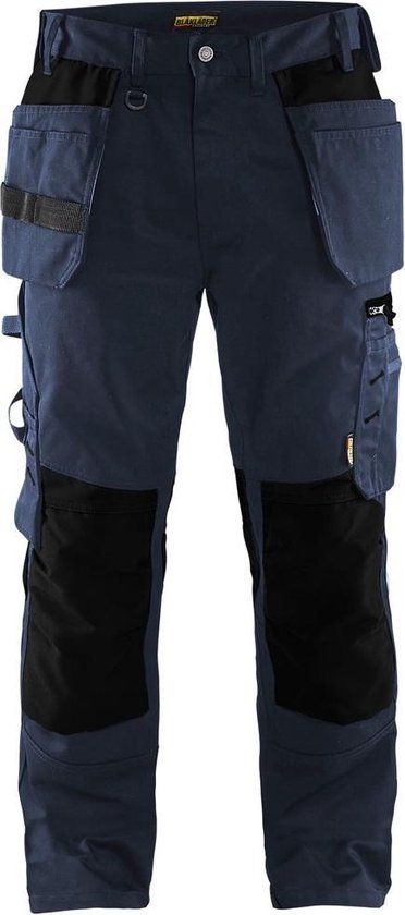 Blåkläder Werkbroek met spijkerzakken 1555-1860 - Donker marineblauw/Zwart - D120