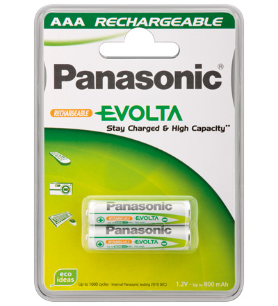 Panasonic AAA 750mAh NiMH 2-BL EVOLTA