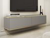 OROki meuble TV-HiFi 2 portes battantes gris