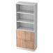 Armoire murale - Blanc/Noyer - 80 x 42 x 200,4 cm - Signa G 7300 RE