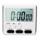 Minuteur numérique LCD magnétique pour la cuisine - Noir / Blanc