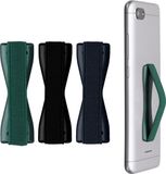 kwmobile Vingerhouder voor Smartphone - Set van 3 - Metallic Zodiac Blue / Metallic Petrol / Zwart