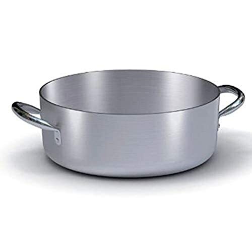 Ballarini 7016. 40 cm lage braadpan met twee handgrepen in grof, aluminium, 40 cm