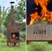 ASH - Pizza Oven Buiten - 3 in 1 - Met pizzasteen - BBQ - Tuinhaard - Cortenstaal
