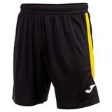 Joma Short Glasgow Zwart Geel - Shorts Unisex Volwassenen