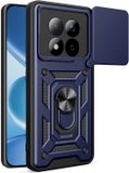 Techsuit Hoesje geschikt voor Xiaomi Redmi Note 15 Pro 5G - Camshield Back Cover - Blauw