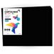 Cartulina m-office Cartulina de Colores, Cartulina Grande 50x65 cm de Colores Claros e Intensos, Cartulinas de Colores 180gr para Manualidades, Diseños Creativos y Proyectos de Arte (x25 hojas, negro)