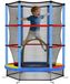 Trampoline pour enfants - Trampoline avec filet de sécurité - Diamètre 140 cm - Charge maximale 45 kg - Convient aux enfants de 3 à 6 ans - Bleu