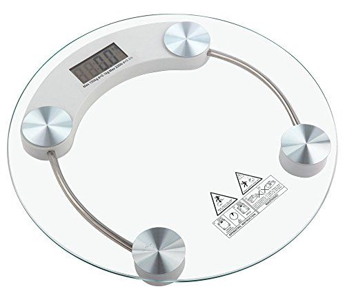 tempo di saldi Elektronische digitale personenweegschaal van glas - 150 kg - 2021