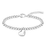 BOSS Sieraden Dames HONING HART BEADS Collectie Kralen Armband in roestvrij staal met een hart charme - 1580642