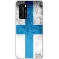 Huawei P40 Marseille vlag siliconen hoesje