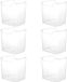 Unyqoos® Set de 6 boîtes de rangement transparentes