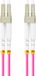 Lanberg Patchcord Om4 Lc Lc Upc Duplex Glasvezel 1 m Violet