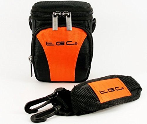 TGC De ® Anti-Shock Camera Case voor JENOPTIK JD 3.3x4 ie (Jet Black & Hot Orange)