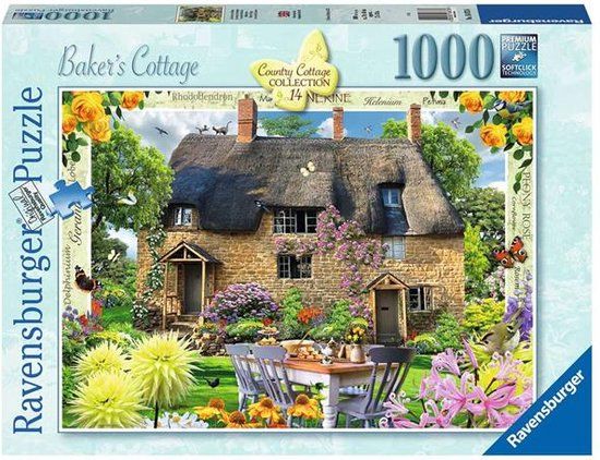 Ravensburger Baker's Cottage 1000 Piece Jigsaw Puzzle - Ages 12+
