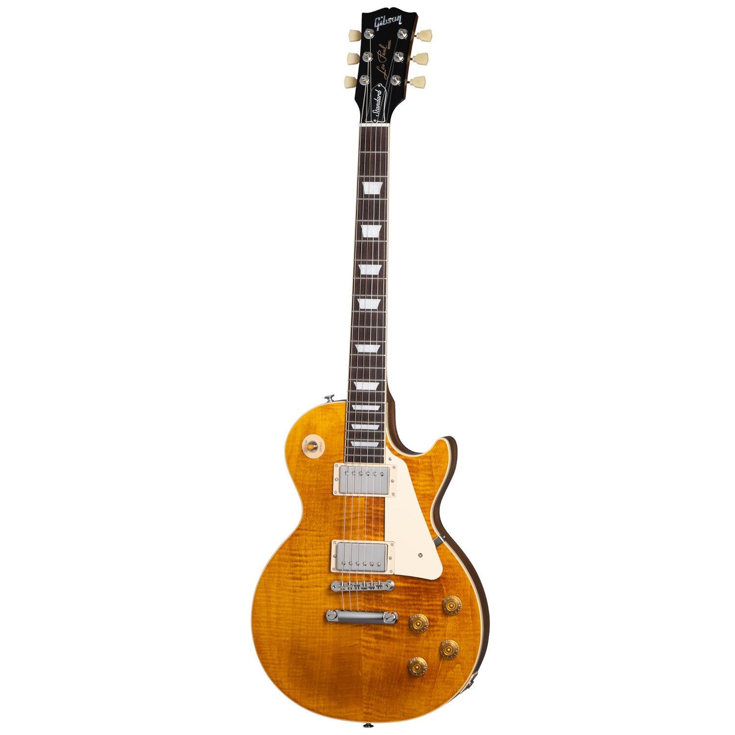 Gibson Original Collection Les Paul Standard 50s Figured Top Honey Amber Electric Guitar with Case