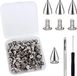 Jeu de rivets : 100 clous coniques avec trou, y compris foret et tournevis
