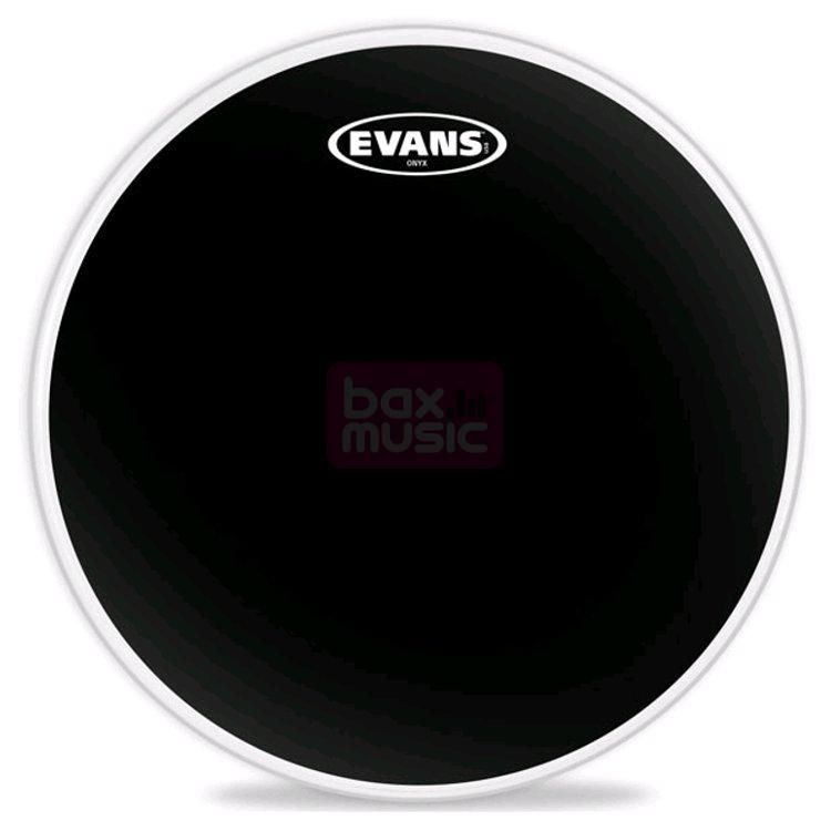 Evans B08ONX2 8 inch Onyx tomvel Black