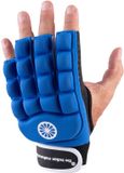 The Indian Maharadja Foam Half Hockeyhandschoen (Linkerhand) Blauw - Zwart - Wit