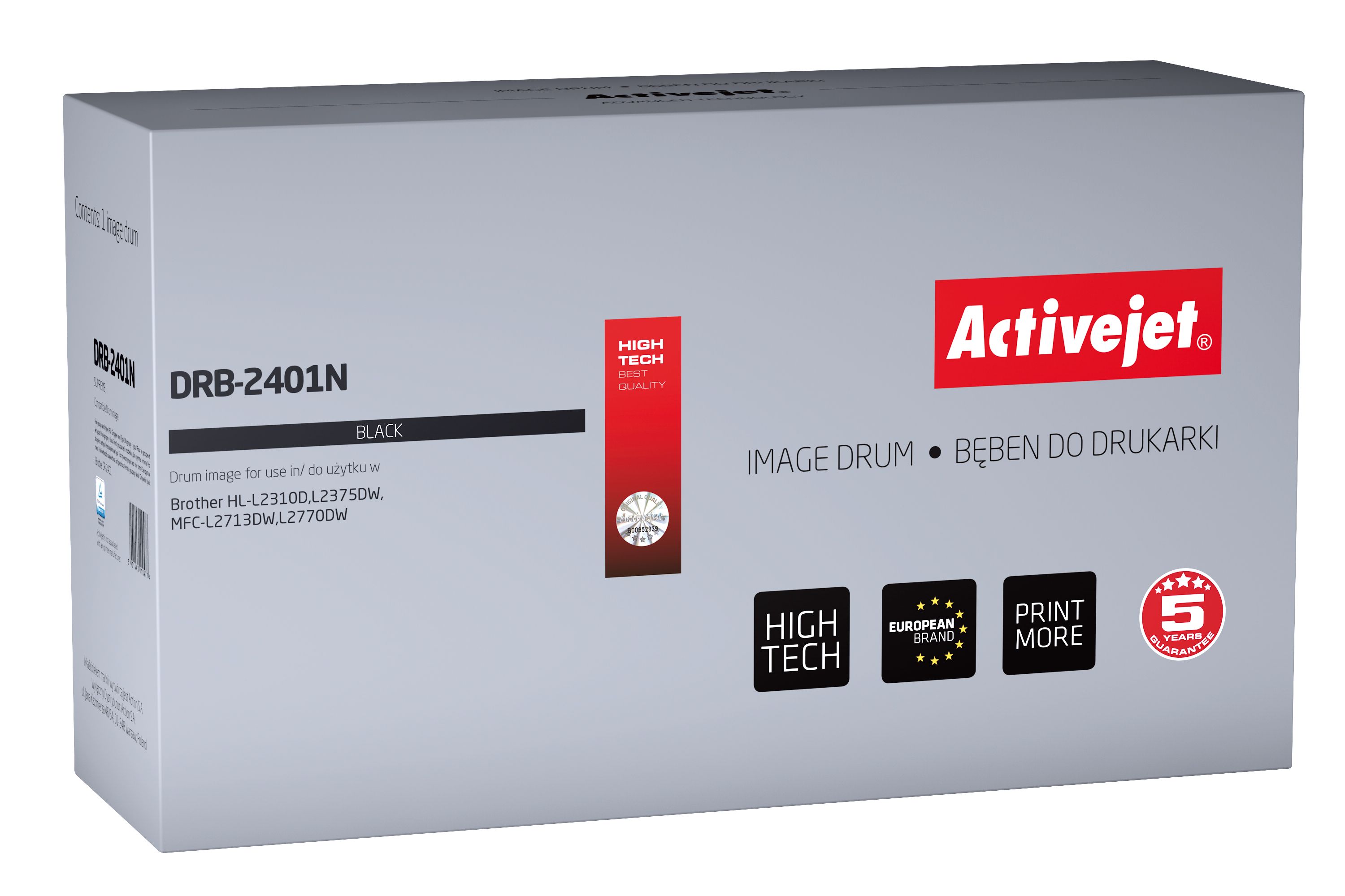 ActiveJet Brother ActiveJet DRB-2401N drum (vervangt Brother DR-2401; Supreme; 12000 pagina's; zwart)