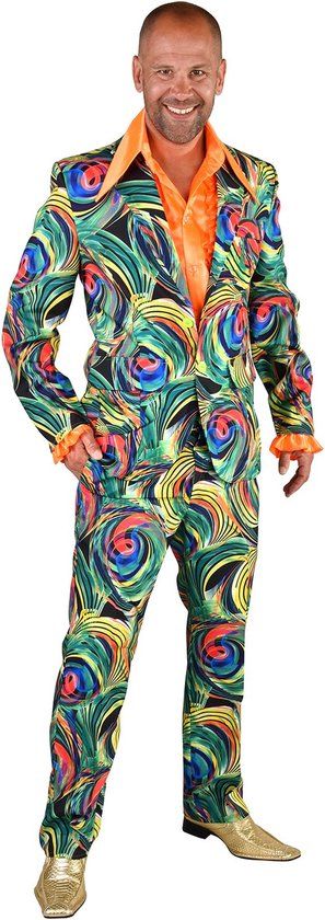 Disco 70's Circle Green Deluxe Men's Costume - Size S