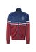 Unfair Athletics Sweatvest 'DMWU' bleu marine / bourgogne / blanc