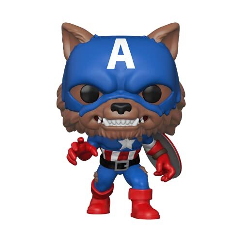 Funko 55506 POP Marvel: Year of the Shield - Captain America Capwolf