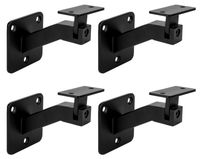 OEM Eisen-Handlaufhalterungen, verstellbar, schwarz, 4 Stück